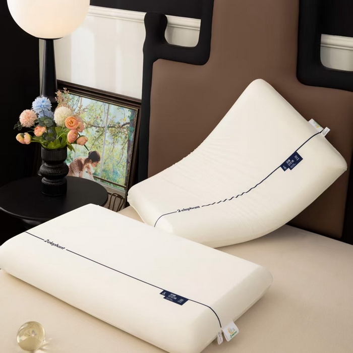 91家纺网 家纺一手货源 找家纺 （总）诺梵2025新款纯色零压力记忆枕枕芯枕套枕头单人枕