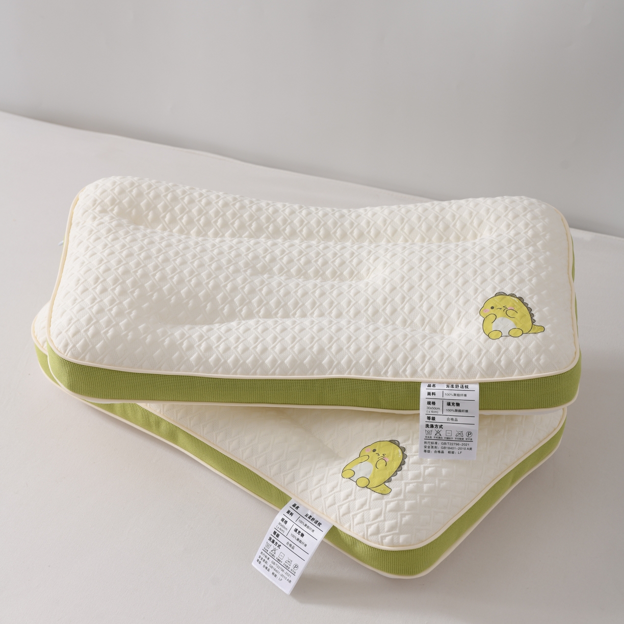 91家纺网 家纺一手货源 找家纺 （总）卓昌枕芯2025新款小恐龙云柔舒适儿童枕 枕头枕芯
