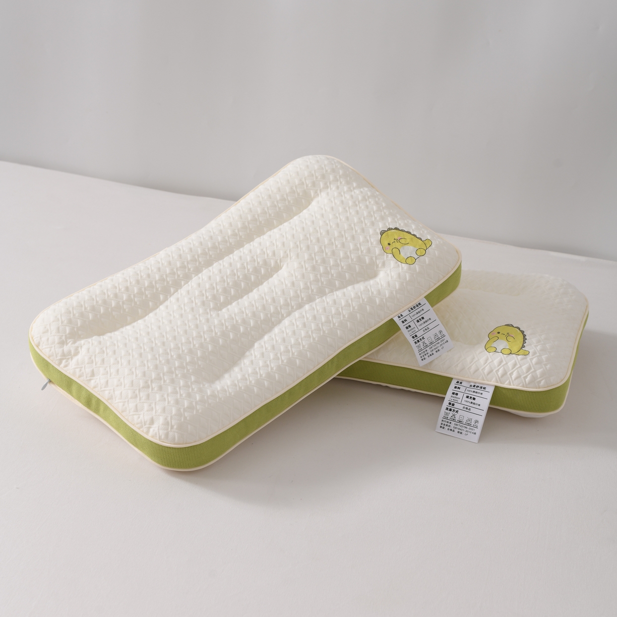 91家纺网 家纺一手货源 找家纺 卓昌枕芯2025新款小恐龙云柔舒适儿童枕 枕头枕芯 小恐龙儿童枕30x50cm