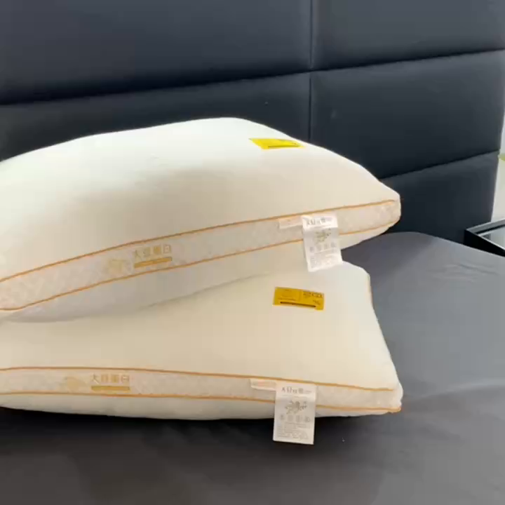 91家纺网 家纺一手货源 找家纺 （总）卓昌枕芯2025新款大豆蛋白纤维枕立体网边枕头枕芯
