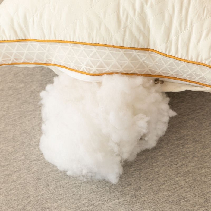 91家纺网 家纺一手货源 找家纺 卓昌枕芯2025新款大豆蛋白纤维枕立体网边枕头枕芯 低枕48*74cm