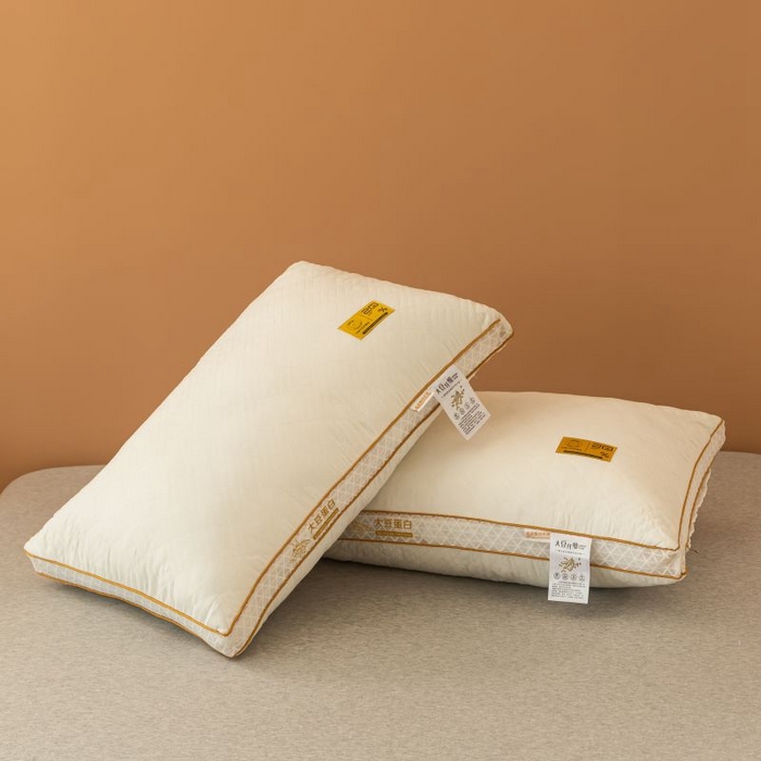 91家纺网 家纺一手货源 找家纺 卓昌枕芯2025新款大豆蛋白纤维枕立体网边枕头枕芯 低枕48*74cm