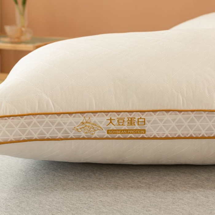 91家纺网 家纺一手货源 找家纺 卓昌枕芯2025新款大豆蛋白纤维枕立体网边枕头枕芯 中枕48*74cm