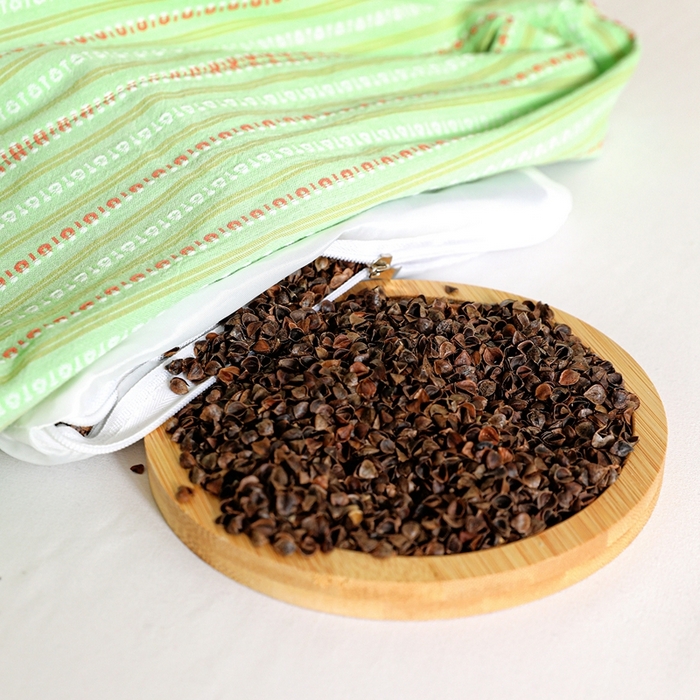 91家纺网 家纺一手货源 找家纺 卓昌2025春夏新款三角牵引组合荞麦枕 枕头枕芯 三角牵引枕-蓝色一只