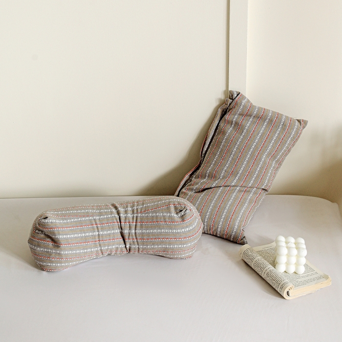 91家纺网 家纺一手货源 找家纺 卓昌2025春夏新款三角牵引组合荞麦枕 枕头枕芯 三角牵引枕-卡其色一只