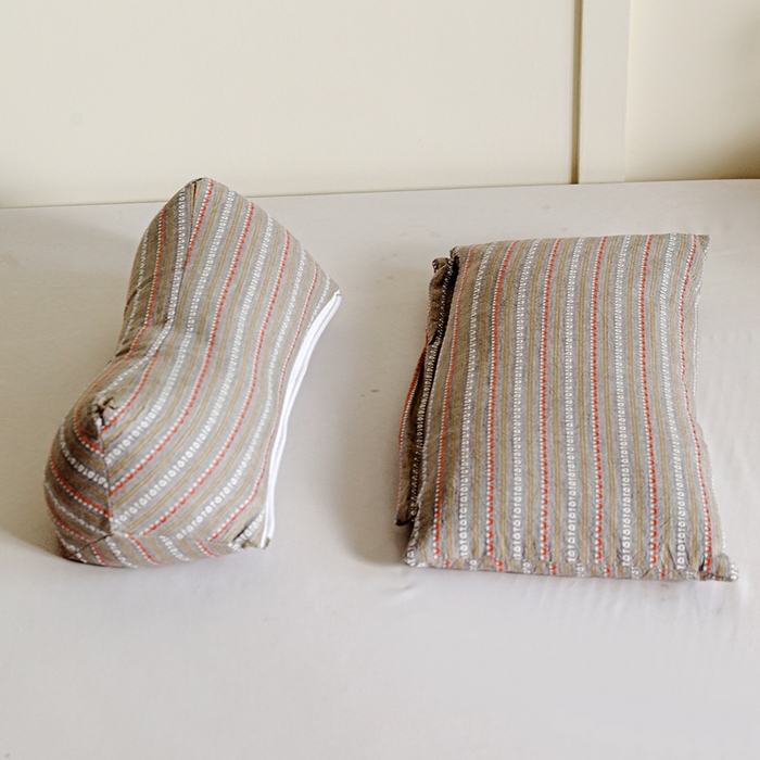 91家纺网 家纺一手货源 找家纺 卓昌2025春夏新款三角牵引组合荞麦枕 枕头枕芯 三角牵引枕-卡其色一只