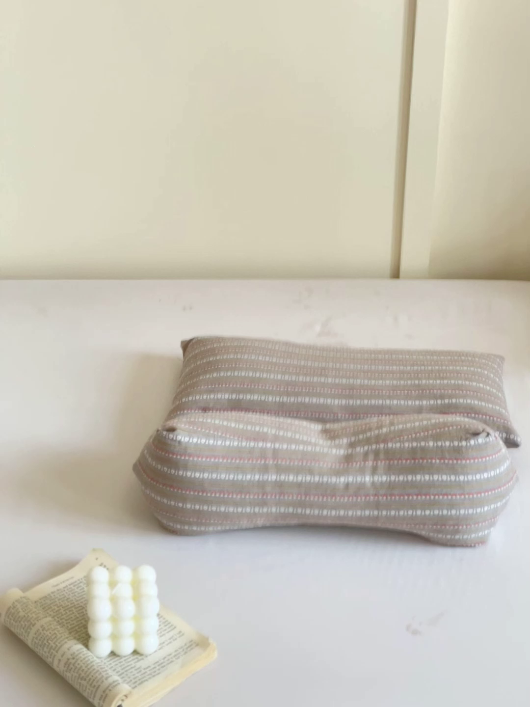 91家纺网 家纺一手货源 找家纺 卓昌2025春夏新款三角牵引组合荞麦枕 枕头枕芯 三角牵引枕-卡其色一对