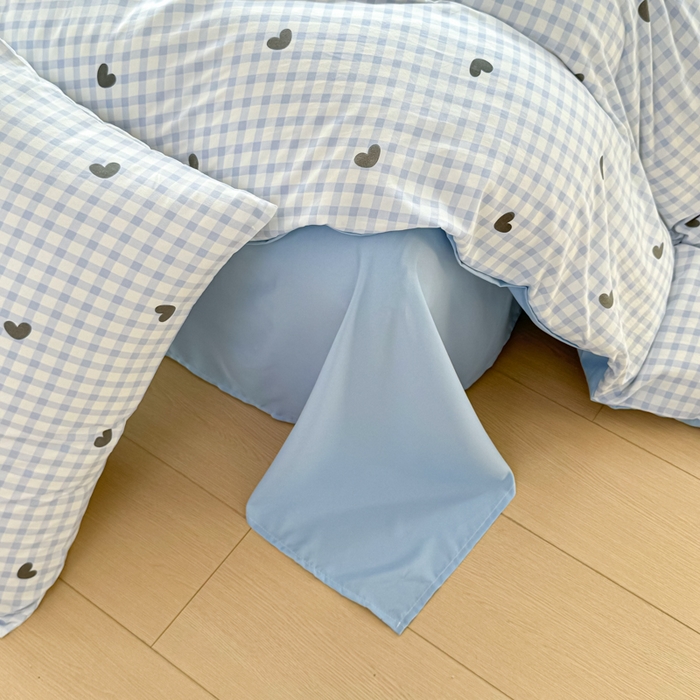 91家纺网 家纺一手货源 找家纺 小叮当家纺仓储工厂店 （提供买家秀 爆款花型 不断货）2025新款水洗皱皱棉印花小清新四件套 初遇