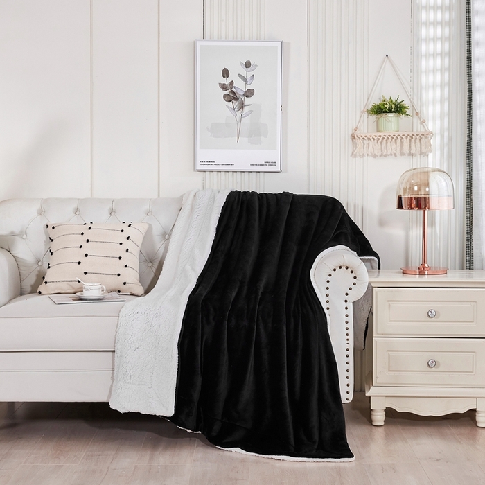 91家纺网 家纺一手货源 找家纺 （总）胜百毛毯 2025新款平方克重200克双面法兰绒毛毯