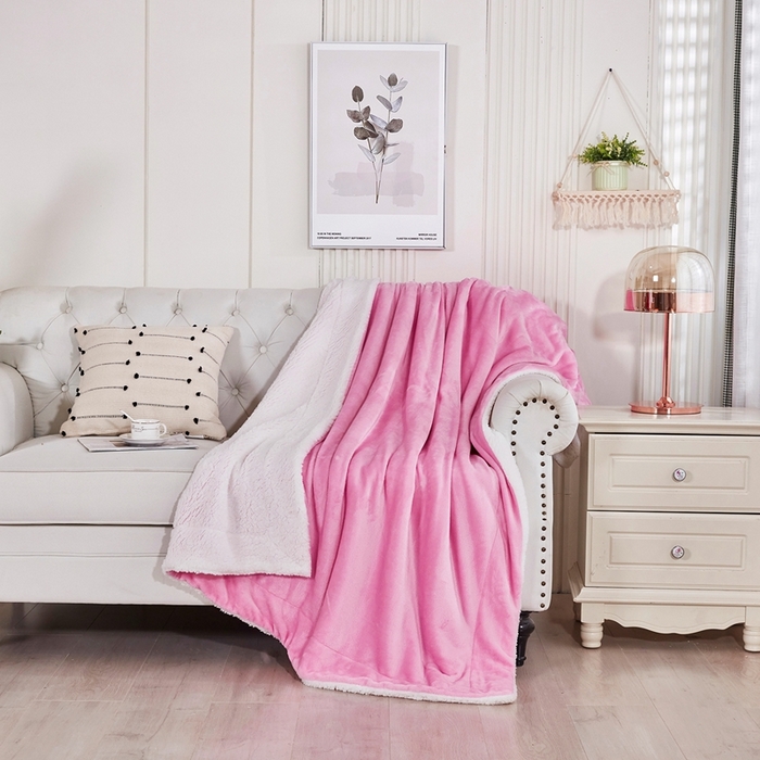 91家纺网 家纺一手货源 找家纺 （总）胜百毛毯 2025新款平方克重200克双面法兰绒毛毯