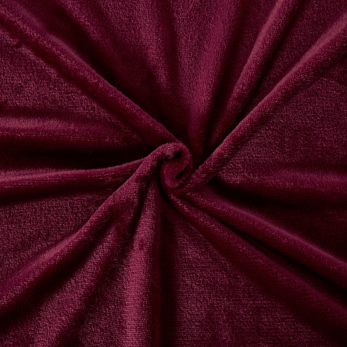 91家纺网 家纺一手货源 找家纺 胜百毛毯 2025新款平方克重200克双面法兰绒毛毯 酒红