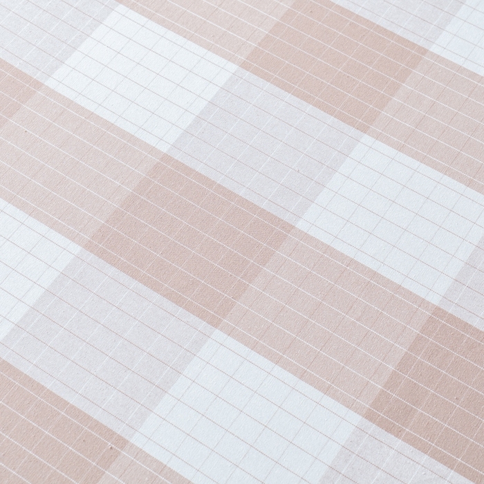 91家纺网 家纺一手货源 找家纺 居美良品2025新款100%全棉色织老粗布床单 素雅-咖格