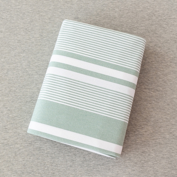 91家纺网 家纺一手货源 找家纺 居美良品2025新款100%全棉色织老粗布床单 云锦-淡绿