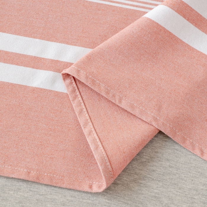 91家纺网 家纺一手货源 找家纺 居美良品2025新款100%全棉色织老粗布床单 云锦-抹红