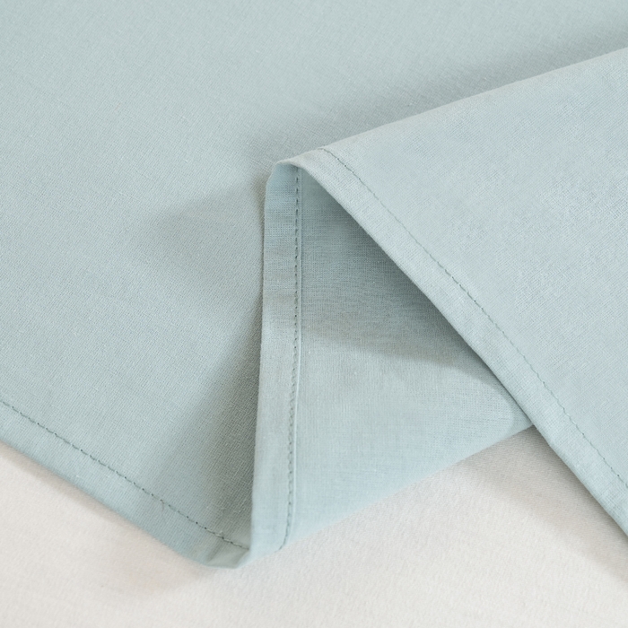 91家纺网 家纺一手货源 找家纺 居美良品2025新款100%全棉A类水洗棉床单 碧波青