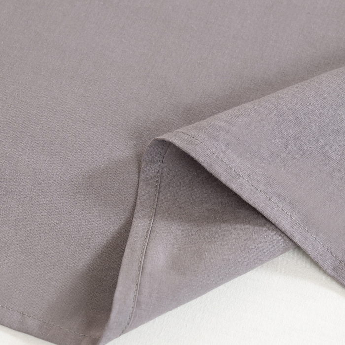 91家纺网 家纺一手货源 找家纺 居美良品2025新款100%全棉A类水洗棉床单 经典灰