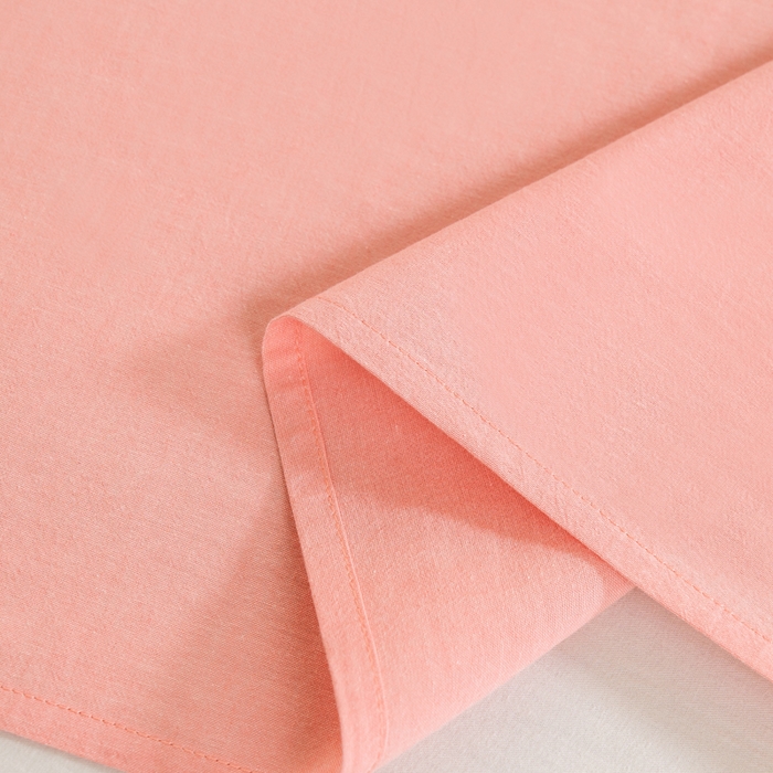 91家纺网 家纺一手货源 找家纺 居美良品2025新款100%全棉A类水洗棉床单 珊瑚玉