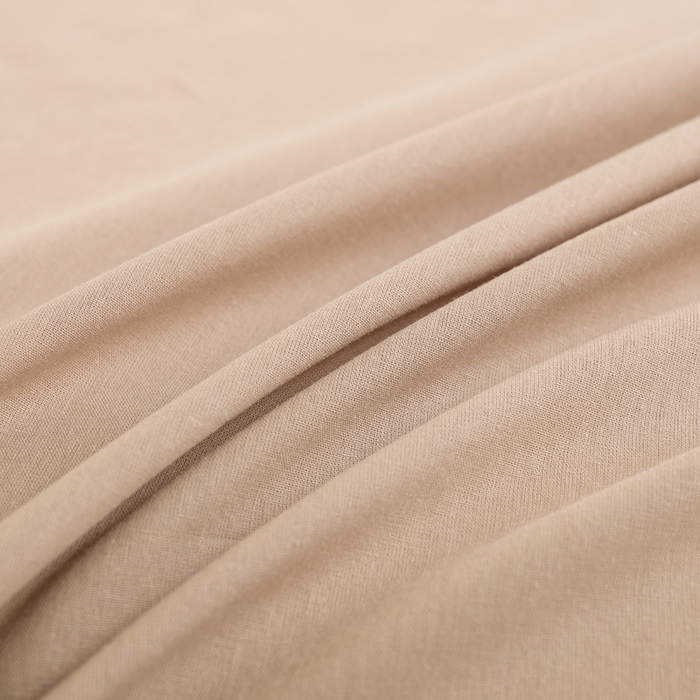 91家纺网 家纺一手货源 找家纺 居美良品2025新款100%全棉A类水洗棉床单 香槟咖