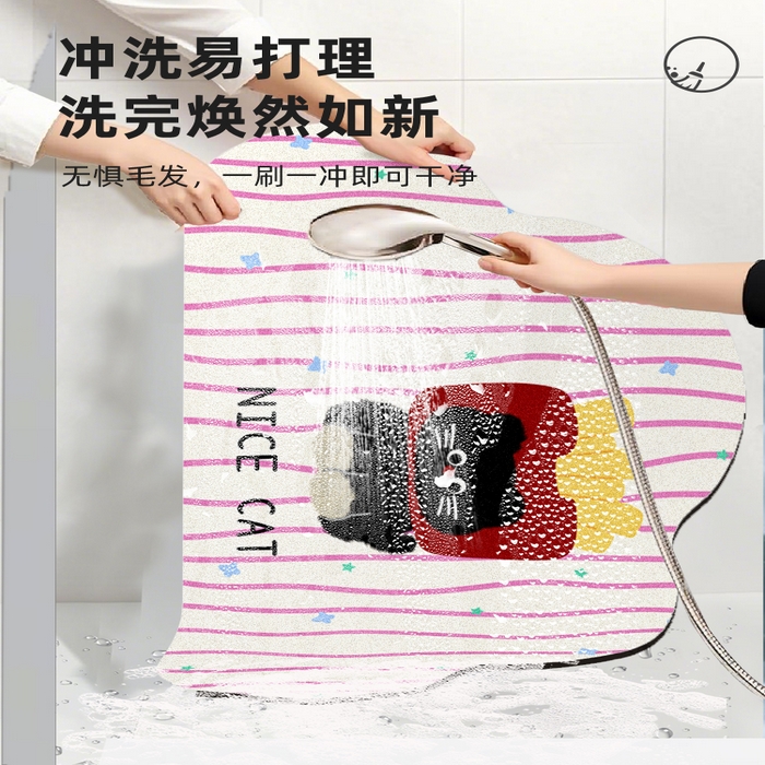 91家纺网 家纺一手货源 找家纺 卡初2025新款 硅藻泥-浴室 G-1411【薯条猫猫】40*60 