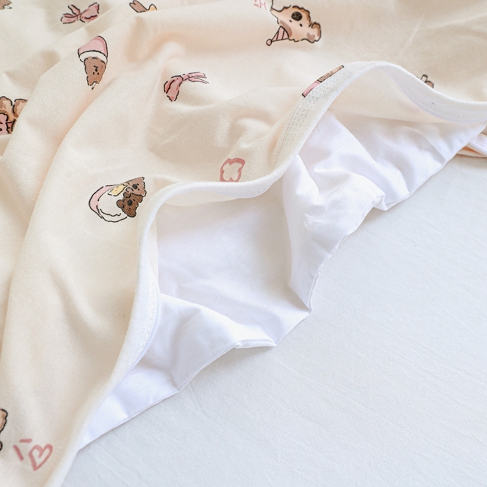 91家纺网 家纺一手货源 找家纺 耀悦家纺  2025新款A类纯棉针织棉夏被里外全棉可拆卸被套 零食小狗