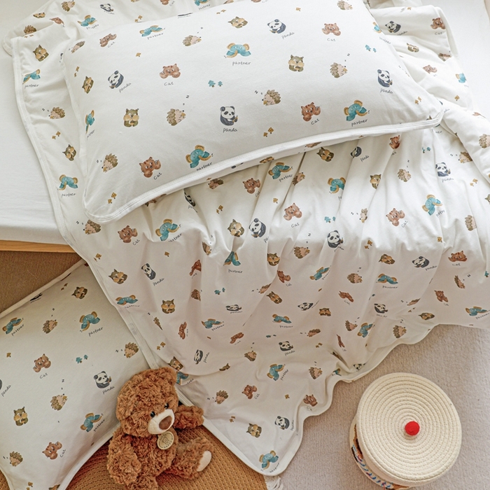 91家纺网 家纺一手货源 找家纺 耀悦家纺  2025新款A类纯棉针织棉夏被里外全棉可拆卸被套 游乐园