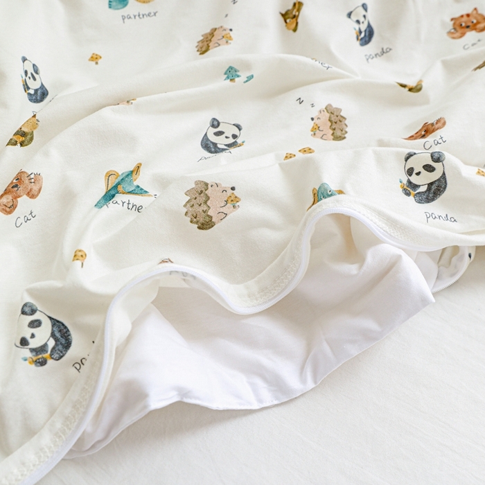 91家纺网 家纺一手货源 找家纺 耀悦家纺  2025新款A类纯棉针织棉夏被里外全棉可拆卸被套 游乐园