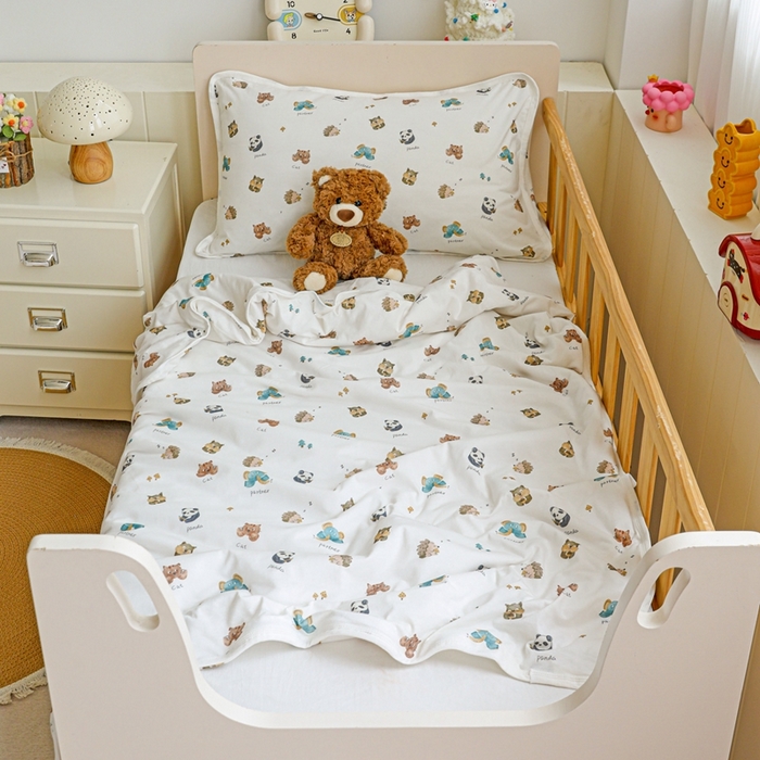 耀悦家纺  2025新款A类纯棉针织棉夏被里外全棉可拆卸被套 游乐园