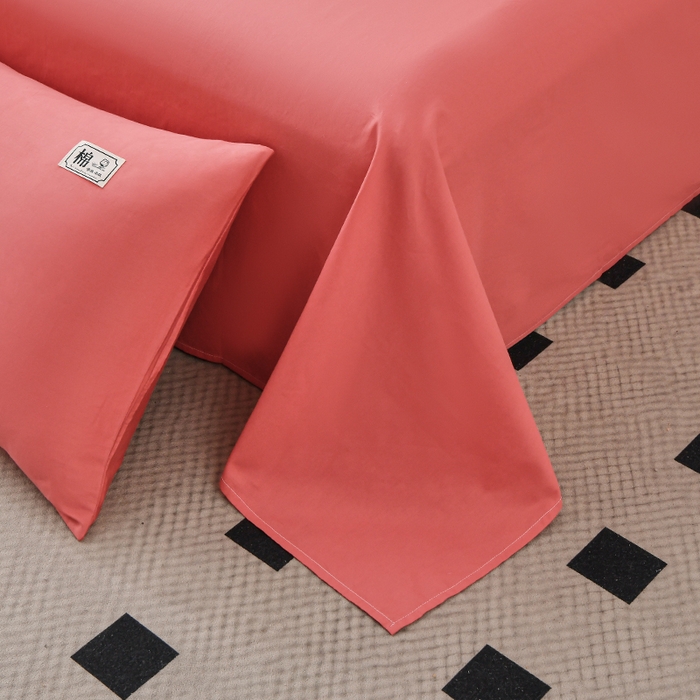 91家纺网 家纺一手货源 找家纺 （总）宇彬家纺 2025直播新款13374全棉母婴级简约轻奢贴画纯色单被套斜纹贡缎新疆长绒贴标款无印风系列