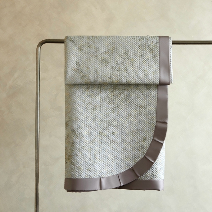 91家纺网 家纺一手货源 找家纺 朵美2025新款【DM】高端天竹纤维凉席（床铺款） 青绿色