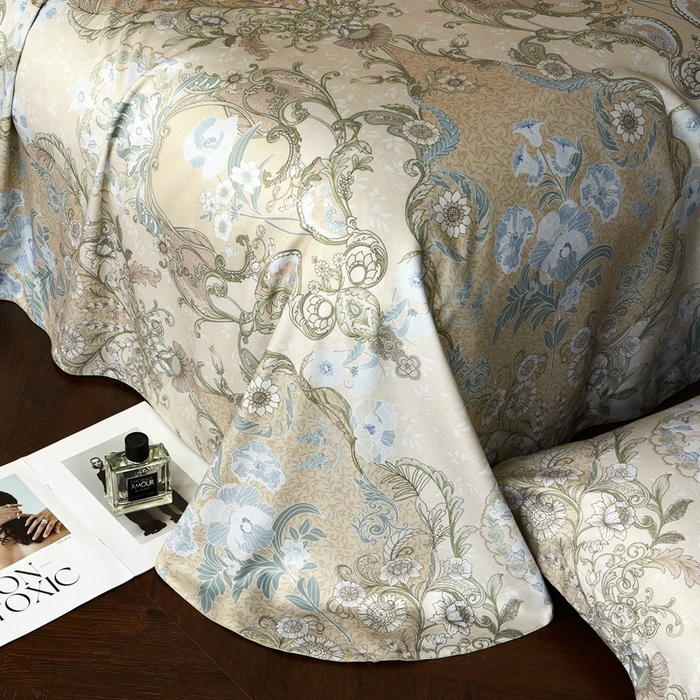 91家纺网 家纺一手货源 找家纺 朵美2025新款【DM】天竹纤维软席三件套 怡然