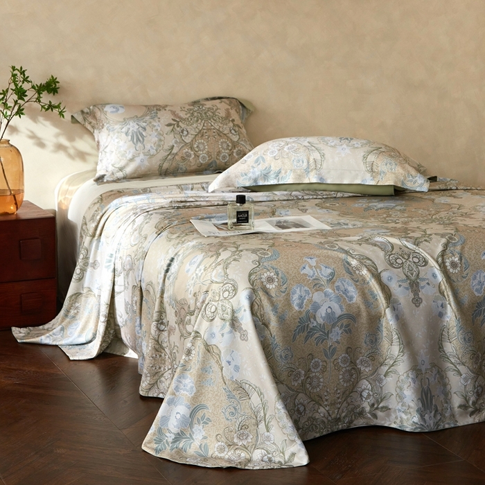 91家纺网 家纺一手货源 找家纺 朵美2025新款【DM】天竹纤维软席三件套 怡然