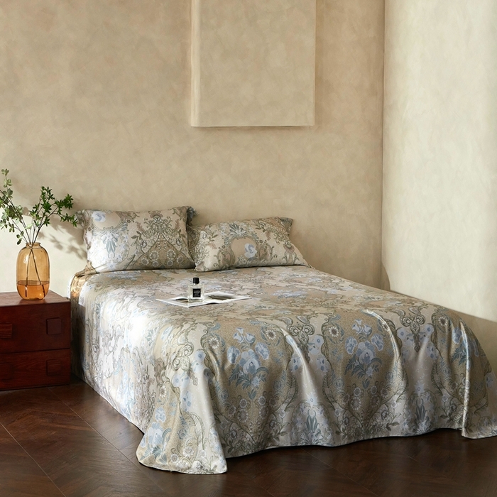 91家纺网 家纺一手货源 找家纺 朵美2025新款【DM】天竹纤维软席三件套 怡然