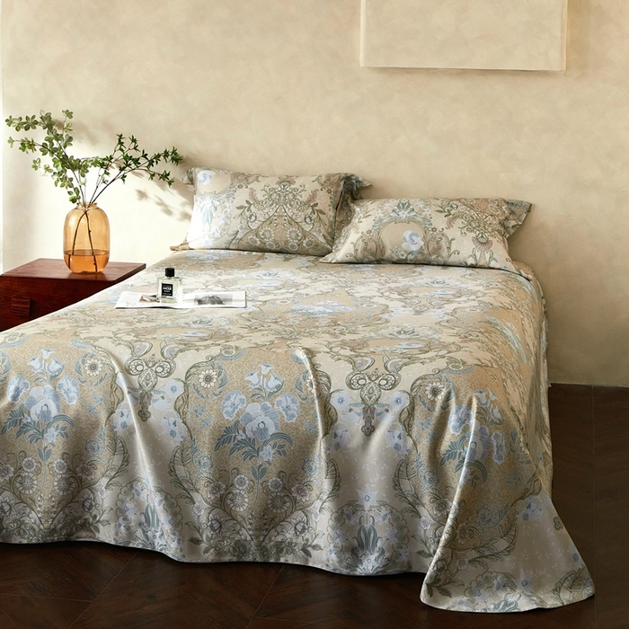 91家纺网 家纺一手货源 找家纺 朵美2025新款【DM】天竹纤维软席三件套 怡然