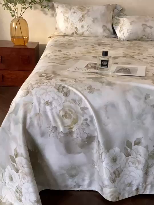 91家纺网 家纺一手货源 找家纺 朵美2025新款【DM】天竹纤维软席三件套 觅影