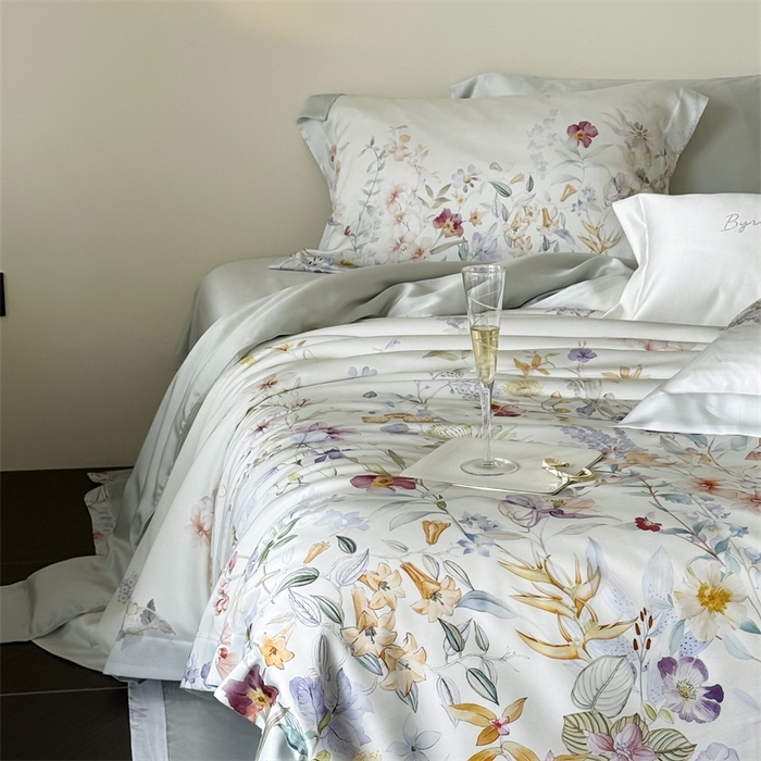 91家纺网 家纺一手货源 找家纺 馨蕊家居 2025新款80SLF奥地利兰精天丝夏被四件套-知否 风格一 夏被知否-氧气绿