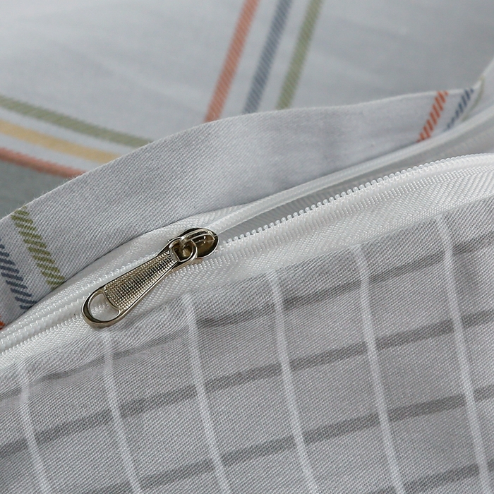 91家纺网 家纺一手货源 找家纺 乐旗家纺 2025新款A类AB版全棉环保印花学生上下铺宿舍三件套六件套 闲趣-灰