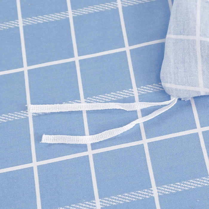 91家纺网 家纺一手货源 找家纺 乐旗家纺 2025新款A类AB版全棉环保印花学生上下铺宿舍三件套六件套 蓝调青春