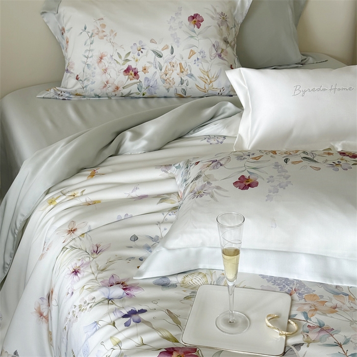 91家纺网 家纺一手货源 找家纺 （总）馨蕊家居 2025新款80SLF奥地利兰精天丝四件套-知否