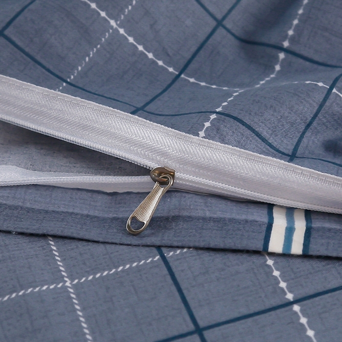 91家纺网 家纺一手货源 找家纺 乐旗家纺 2025新款A类AB版全棉环保印花学生上下铺宿舍三件套六件套 金榜題名-灰