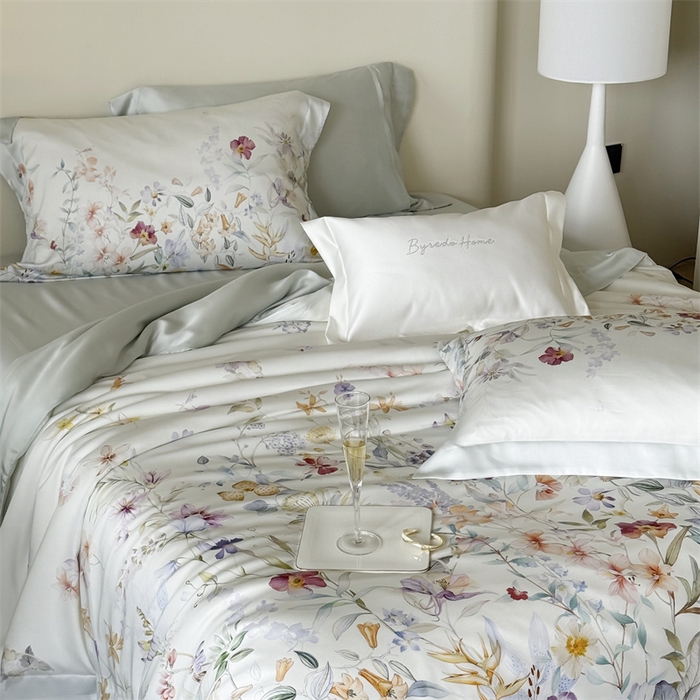 91家纺网 家纺一手货源 找家纺 馨蕊家居 2025新款80SLF奥地利兰精天丝夏被四件套-知否 风格一 夏被知否-氧气绿