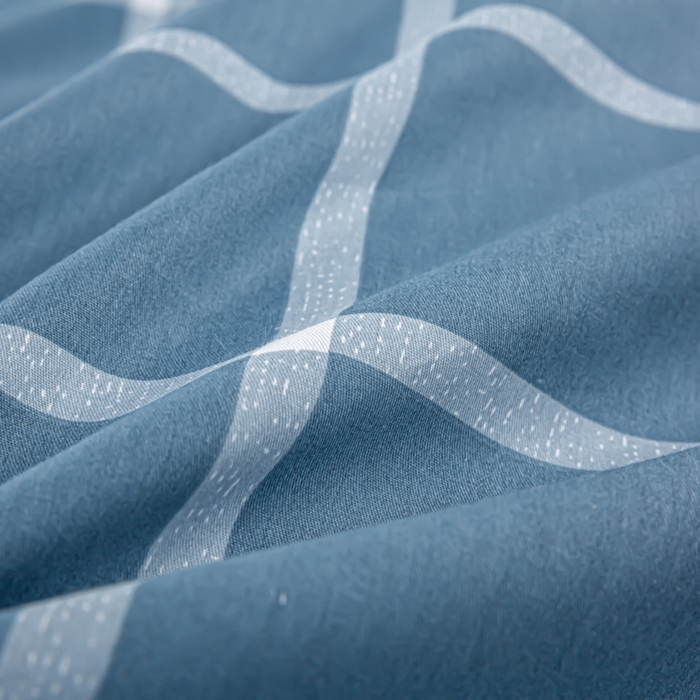 91家纺网 家纺一手货源 找家纺 上学郎家居 2025新款全棉13372学生三件套100棉单人床纯棉六件套学生宿舍床上用品 海兰格