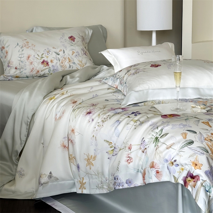 91家纺网 家纺一手货源 找家纺 馨蕊家居 2025新款80SLF奥地利兰精天丝夏被四件套-知否 风格一 夏被知否-氧气绿