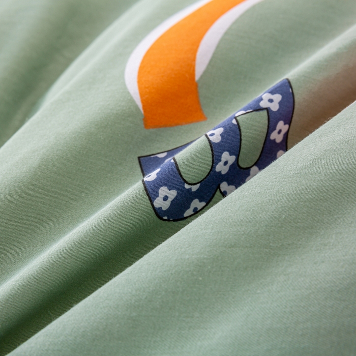 91家纺网 家纺一手货源 找家纺 上学郎家居 2025新款全棉13372学生三件套100棉单人床纯棉六件套学生宿舍床上用品 维卡-绿