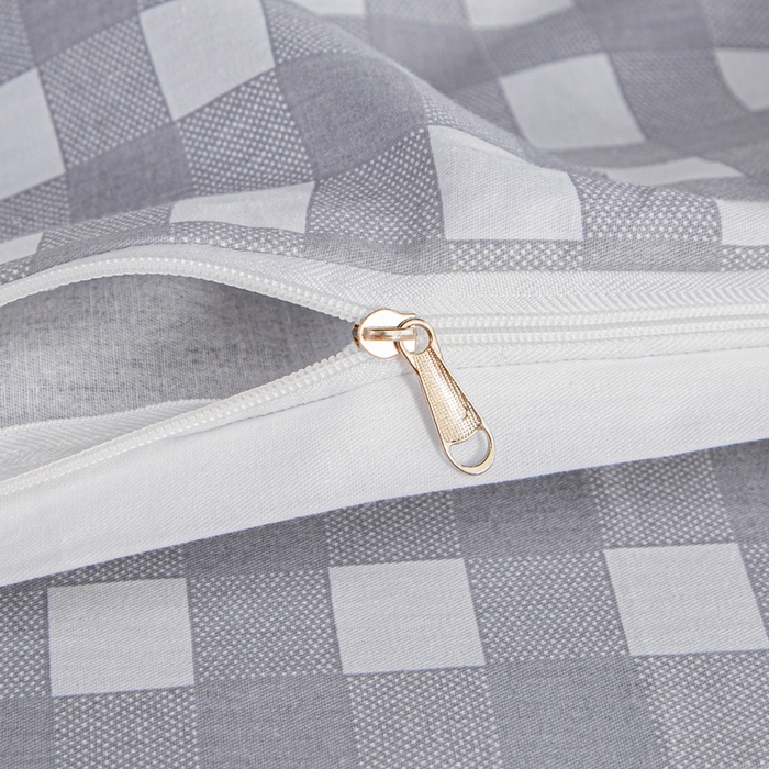 91家纺网 家纺一手货源 找家纺 乐旗家纺 2025新款A类AB版全棉环保印花学生上下铺宿舍三件套六件套 校园笔记-灰