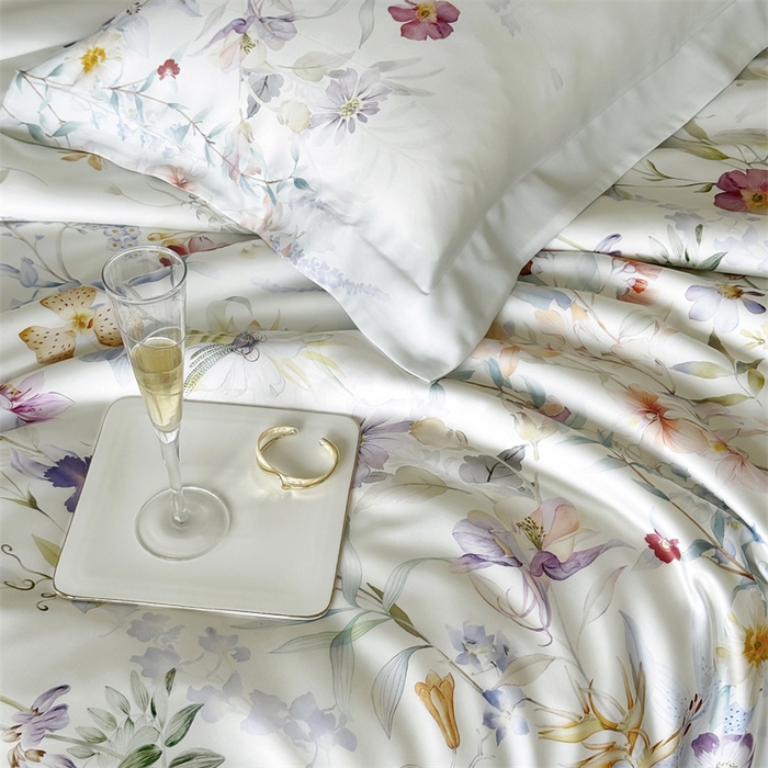 91家纺网 家纺一手货源 找家纺 （总）馨蕊家居 2025新款80SLF奥地利兰精天丝四件套-知否