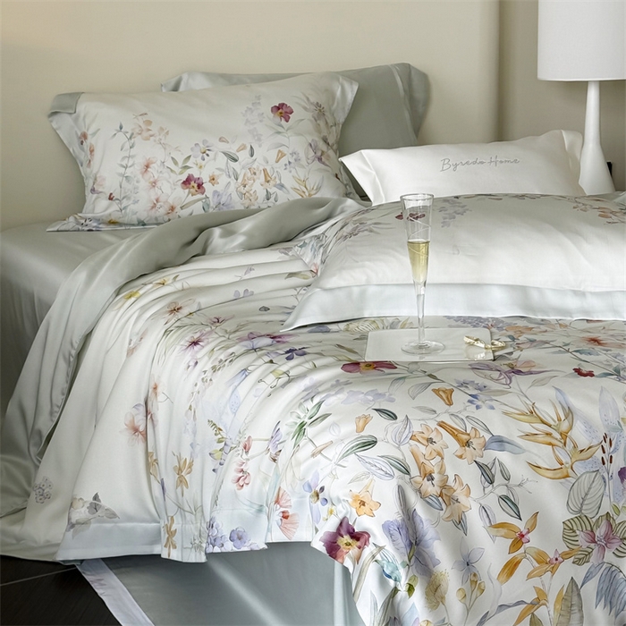 91家纺网 家纺一手货源 找家纺 馨蕊家居 2025新款80SLF奥地利兰精天丝夏被四件套-知否 风格一 夏被知否-氧气绿