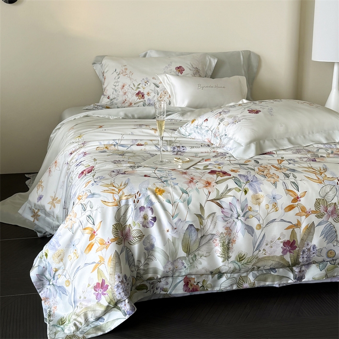 91家纺网 家纺一手货源 找家纺 馨蕊家居 2025新款80SLF奥地利兰精天丝四件套-知否 天丝知否-氧气绿