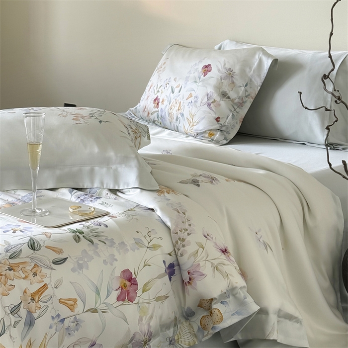 91家纺网 家纺一手货源 找家纺 馨蕊家居 2025新款80SLF奥地利兰精天丝四件套-知否 天丝知否-氧气绿