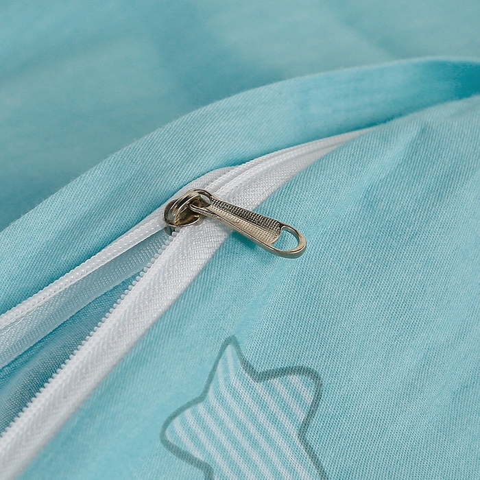 91家纺网 家纺一手货源 找家纺 乐旗家纺 2025新款A类AB版全棉环保印花学生上下铺宿舍三件套六件套 星空