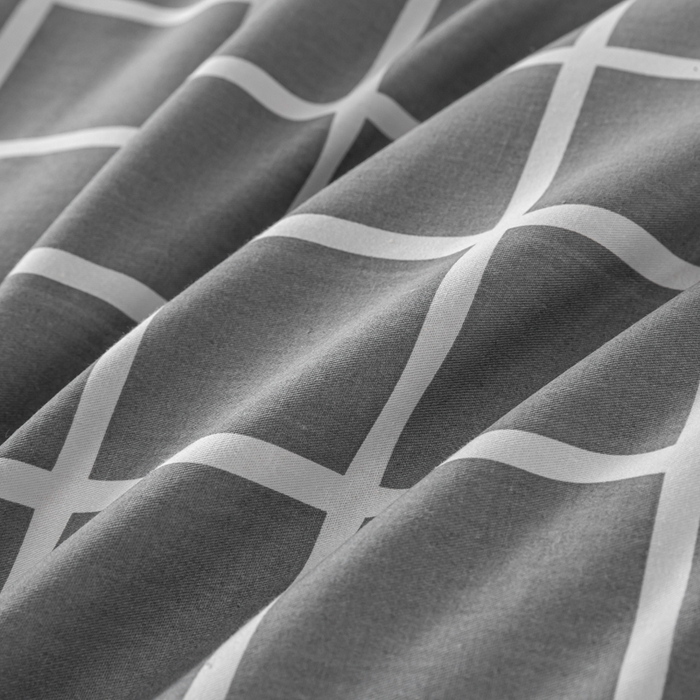 91家纺网 家纺一手货源 找家纺 上学郎家居 2025新款全棉13372学生三件套100棉单人床纯棉六件套学生宿舍床上用品 圣科迪-灰